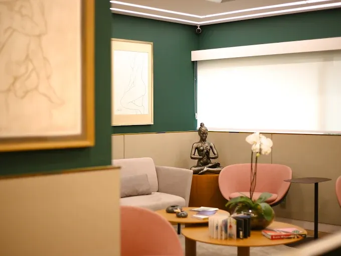 Sala de espera do consultório de ginecologia e obstetrícia em Vila Olímpia